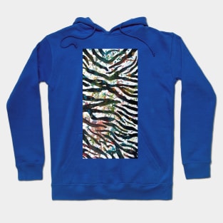 Zebra Paint Splatter Hoodie